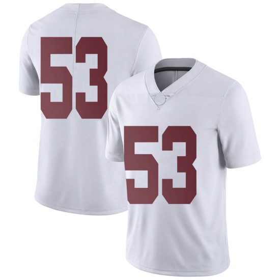 Alabama Crimson Tide Youth Matthew Barnhill #53 No Name White NCAA Nike Authentic Stitched College Football Jersey AV16Y87OP
